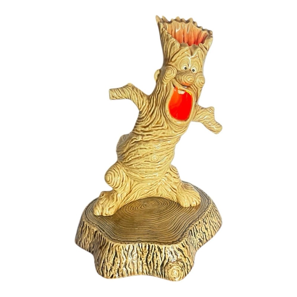 1976 Vintage Byron Molds Ceramic Light Up Tree With Base